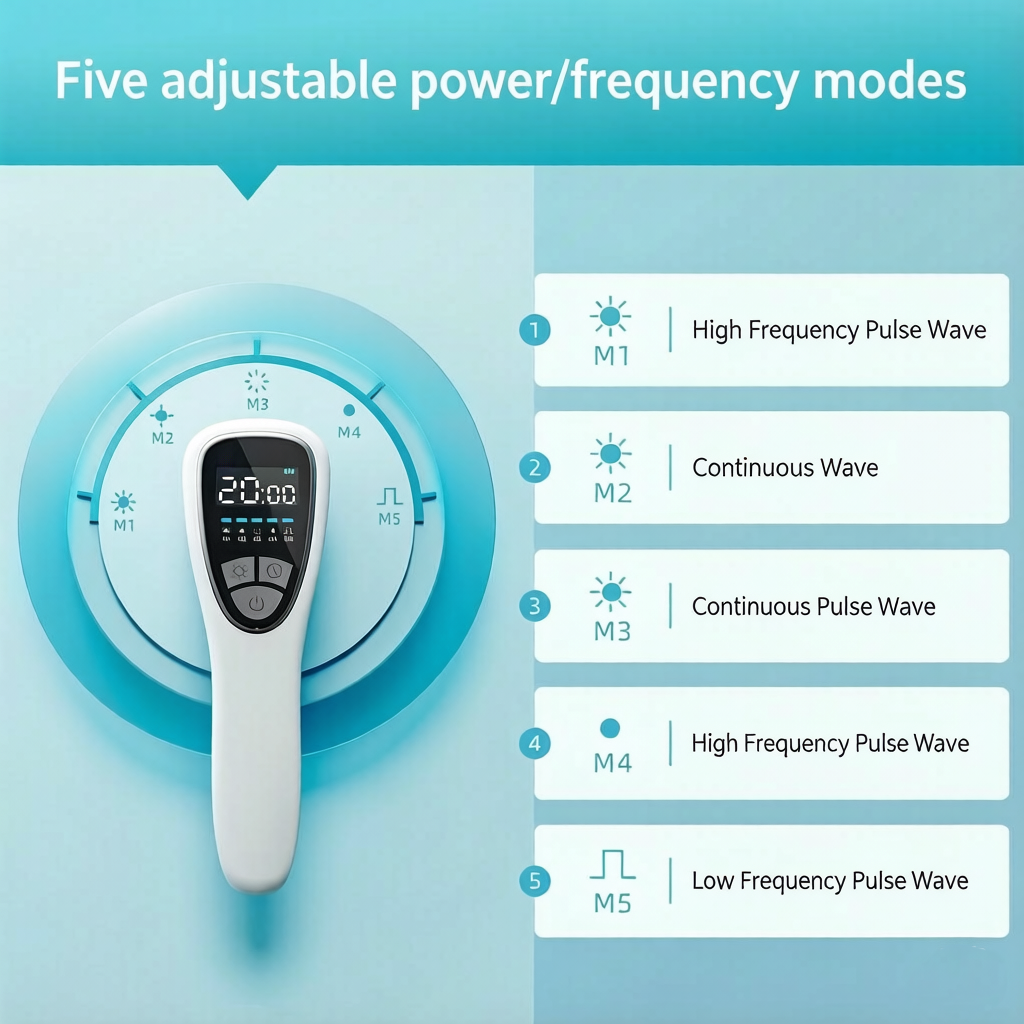 FZZMAX LD188 Cold Laser Therapy Device - 808nm & 650nm LLLT, High Power with Pulse Mode - Image 3