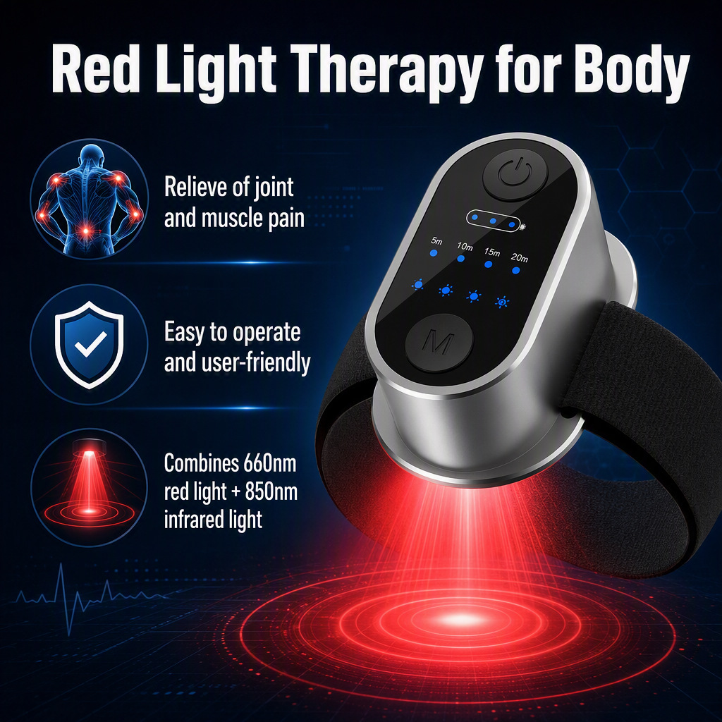 FZZMAX LD308 Portable Red Light Panel – 660nm & 850nm Dual-Wavelength Therapy - Image 2